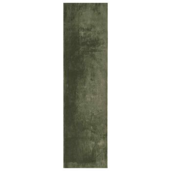 Alfombra Suave Y Lavable De Pelo Medio Huarte Verde Bosque