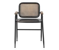 sillon con respaldo bronce y estructura de metal negro