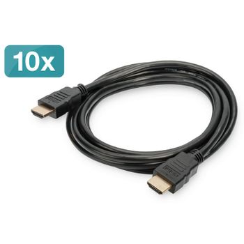Digitus Cable HDMI Macho/Macho 2m Negro 10x Unidades