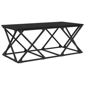 Mesa De Café Roble Negro 100 X 49 X 40 Cm Madera De Ingeniería Vidaxl