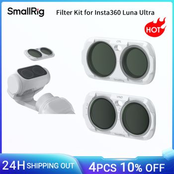 Kit de filtros SmallRig para Insta360 Luna Ultra, con filtro CPL, filtro VND, estuche para filtros y soporte magnético de montaje rápido, fabricado con vidrio óptico -6986.