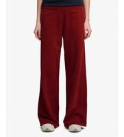 superdry para mujer w7011286a pantalon essential logo wide leg jogger burdeos l rojo casual granate algodon