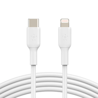 cable lightning belkin boostcharge macho a tipo c macho 1m cert m fi blanco