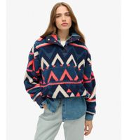 superdry para mujer w2012348a jersey cuello panadero multicolor l azul casual poliester manga larga