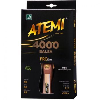 Raqueta De Ping Pong Anatómica Atemi 4000 Balsa