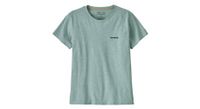 camiseta patagonia p 6 logo responsibili tee azul mujer