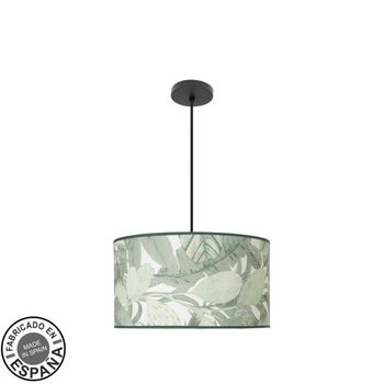ABRILA Colgante Con Pantalla Modelo Moda Hojas Verde