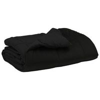 edredon de verano 200 x 240 cm verano negro transpirable vidaxl
