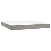 colchon matrimonial  colchon de cama  colchao de muelles ensacados terciopelo gris claro 160x200x20cm