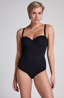 hunkemoller body preformado liso negro