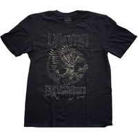 lynyrd skynyrd tops y camisetas 73 eagle guitar para mujer