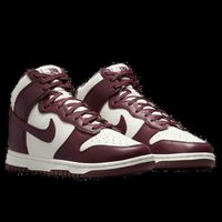 nike deportivas moda dunk high burgundy crush para mujer