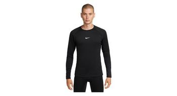 Camiseta de manga larga termica nike pro warm negra para hombre