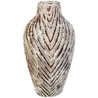 jarron de resina blanco envejecido 25x25x465h cm
