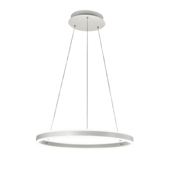 Lámpara Colgante Led Palau 60w 3000k Regulable Ø60cm Blanco - Diseño Moderno En Metal Y Metacrilato