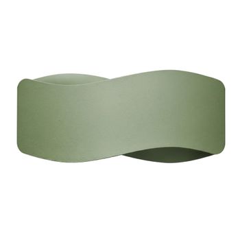 Aplique de pared verde oliva acero alt. 13 cm
