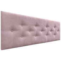 dhome cabecero de tela acualine con 3 hileras intercaladas de botones y patas cabezal tapizado cama lujosalmon 145cm