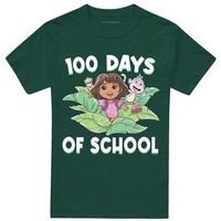 dora the explorer camiseta 100 days of school para mujer