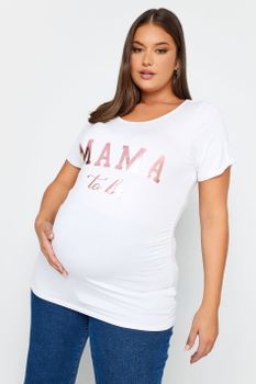 Bump It Up Maternity Camiseta Blanca 
