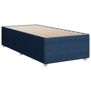 Cama De Muelles (con Colchón, Aspecto Azul)