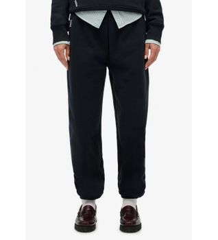 Superdry para mujer. W7011316A Pantalón Jogger Essential Logo marino (M), Casual, Algodón