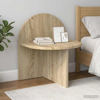 Mesita De Noche - Mueble Para Dormitorio - Madera De Ingeniería - Roble Sonoma (40x35.5x45.5cm)