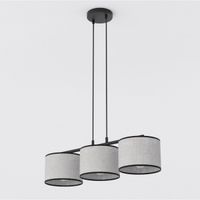 lampara colgante nar gris 3 luces