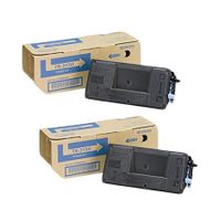 original multipack kyocera ecosys m3040dn mfp printer toner cartridges 2 pack -1t02nx0nl0