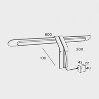 aplique de pared led agora 7w
