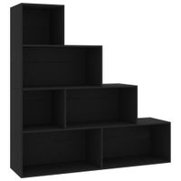 estanteriadivisor madera negro 155x24x160 cm