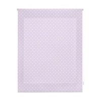 estor enrollable premium - estor enrollable tamano 130x180 - estor premium color morado con motas blancas  blindecor