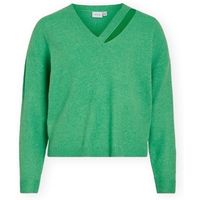 vila jersey lovira knit - kelly green para mujer