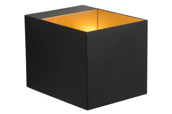 Lámpara de pared de aluminio 1xg9, negro