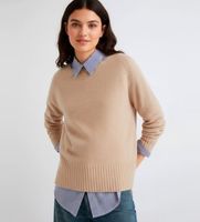 marella para mujer 2523366354200 jersey oversize de mezcla de cachemira spider beige m casual