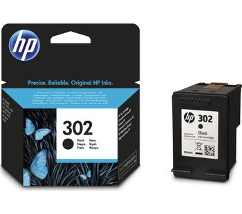 HP 302 Black Ink Cartridge, Black