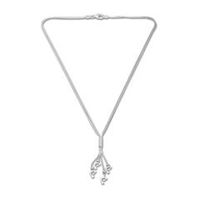 exclusivo cadena de plata con colgante de delfin