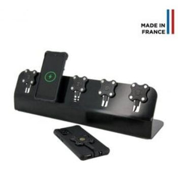 Cargador Inalámbrico Mobilis 020010 120W 6 Puertos USB-C GaN Negro