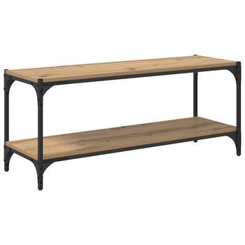 Mueble De Tv | Mueble De Salón | Gabinete De Tv Roble Artesanal 100x33x41cm