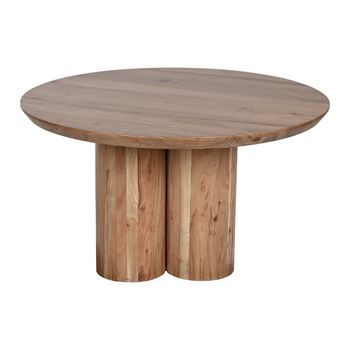Mesa Centro Acacia 80x80x45 Natural