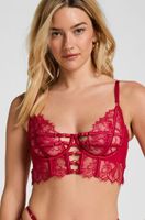 hunkemoller sujetador con aros no preformado largo bea rosa