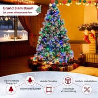 arbol de navidad x con luces led arbol de navidad con bayas natural 215 cm