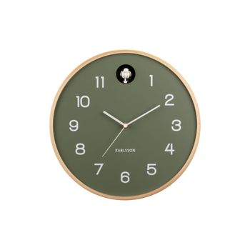 Reloj de pared redondo ø31,5cm - verde