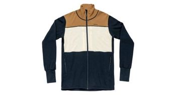 Vellon devold egga grid merino jkt beige azul para hombre