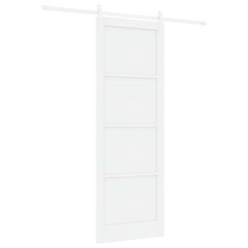 Puerta Corredera Blanco 83 X 232 Cm Madera De Pino Maciza Vidaxl