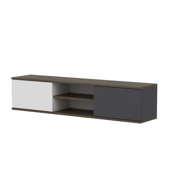 Mueble Tv Ayze Antracita Nogal Blanco