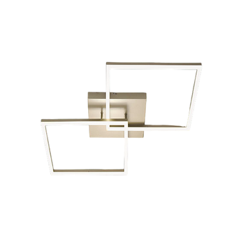 Lámpara De Techo Led Bard Moderna De 52 W, Color Oro Mate 3394-65-225 Fabas Luce