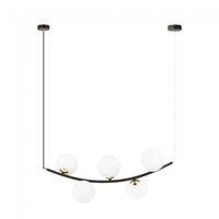 lampara de techo irenzo opal 5 luces
