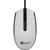 raton c-tech wm-10w cable usb 1200 dpi negro y blanco con scroll