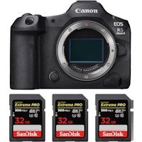 EOS R5 Mark II + 3 SanDisk 32GB Extreme PRO UHS-II SDXC 300 MB/s + EBOOK MCZDIRECT