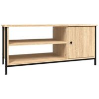 mueble tv  mueble de salon  mesa de tv madera contrachapada roble sonoma 100x40x45 cm